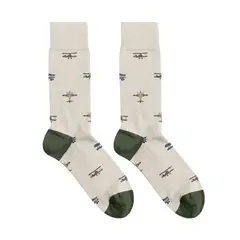 BILLY BROWN - Medias Avión Clásico con Diseño, Unisex, 1 Par