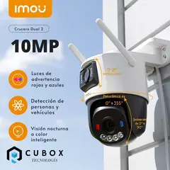 IMOU - Camara de seguridad Exterior Cruiser2 Dual Lens 10MP