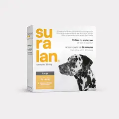 SURALAN - ANTIPULGAS PARA PERROS LARGE 20 A 40 KG X 4 TAB
