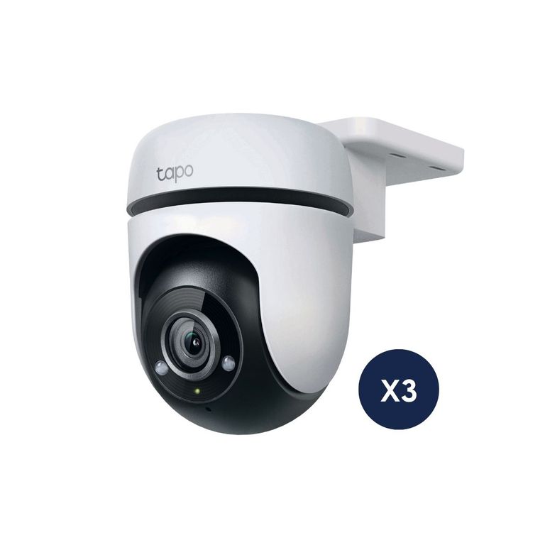 Kit de 3 Cámara de Seguridad Tapo C500 Full HD para exterior con rotación 360