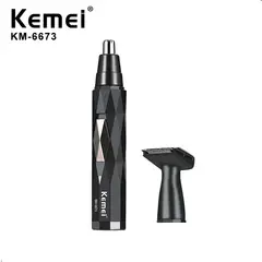 KEMEI - Cortadora Recargable de Vello Nasal 2 en 1 KM-6673