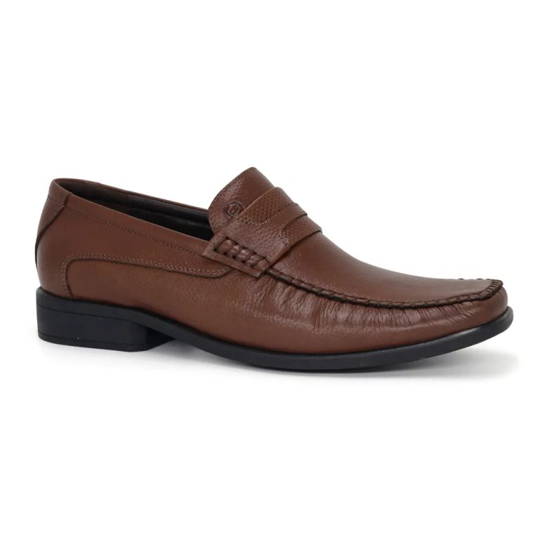 Zapatos Casuales De Cuero Hombre CLQ3-DH-11 Marrón
