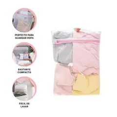 RYBIU IMPORT - Pack2 Malla para Lenceria en Blanco Y+Ligas de Regalo