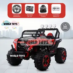 BABY - Carro a Batería 4x4 King «VOLTRON» Todo Terreno Red