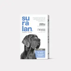 SURALAN - ANTIPULGAS PARA PERROS X-LARGE 40 A 60 KG X 1 TAB