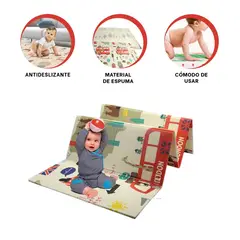 GENERICO - Pack3 Tapete Comodo para Niños Y+Banderitas Adhesivas