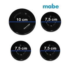MABE - Juego de quemadores Hornillas para cocina
