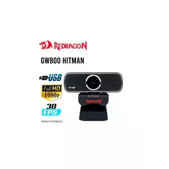 REDRAGON - Cámara Web HITMAN 1080p