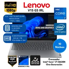 LENOVO - Laptop Intel Core i7(V15 G5 IRL) RAM 16 GB SSD 1 TB 15.6" FHD Windows 11