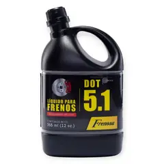FRENOSA - Liquido de Freno DOT 5.1 355ml 12 ONZ Negro