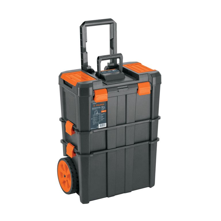 CAJA PARA HERRAMIENTAS 19"X25" 3 EN 1 DESMONTABLE CON RUEDAS