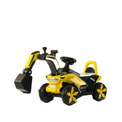 U BUY - Exacavadora de Juguete Amarilla con Control Remoto