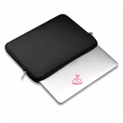 GENERICO - FUNDA PARA LAPTOP MATERIAL NEOPRENO 15.6 PULGADAS CON CIERRE NEGRO