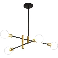 HOME NEAT - Lámpara de techo sputnik 4 brazos plafón e27 moderno