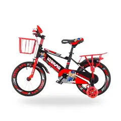 GENERICO - Bicicleta para Niños ARO 16 ROJO CON CANASTO