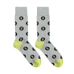 BILLY BROWN - Medias Vinilo Antiguo Coloridos con Diseño, Unisex, 1 Par