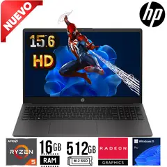 HP - LAPTOP 255 G10. RYZEN 5 7520U. 15.6" HD. RAM 16GB. SSD 512GB. W11PRO.