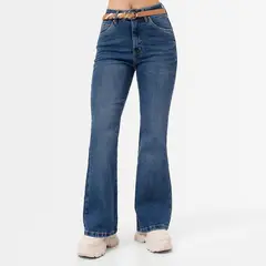 SQUEEZE - Pantalon Moda Denim Stretch Cariid Mujer