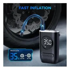 GENERICO - Inflador de Llantas Portátil Inteligente Compresor