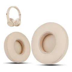 GENERICO - Almohadillas para audífonos Beats Solo 2 y 3 beige