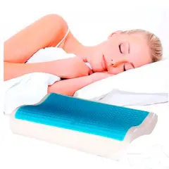 GENERICO - ALMOHADA VISCOELÁSTICA ORTOPÉDICA CON GEL con FUNDA