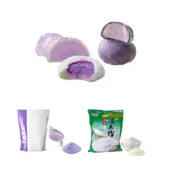 GENERICO - Pack Mochi 2u Harina de Arroz Glutinoso y Polvo Sabor Taro