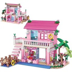 GENERICO - PAPUJIS TOYS - BLOQUES DE CONSTRUCCIÓN CASA DE PLAYA - 474 PCS