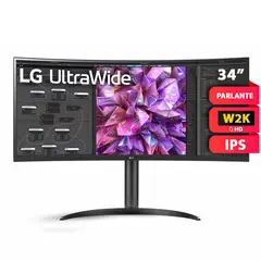 LG - Monitor 34WQ75C 34 UltraWide QHD IPS USB-C HDR10 con RJ-45