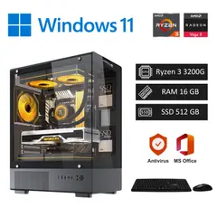 AMD - Computadora PC Gamer Ryzen 3 3200G 4.0GHz - 16GB RAM / 512GB SSD