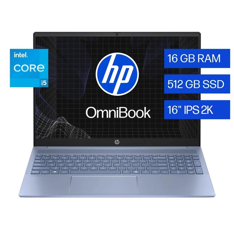 Laptop OmniBook 16-ba1051la Intel Core i5 16GB RAM 512GB