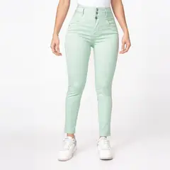 PIONIER - Pantalón Pitillo Drill Stretch Mujer Leryn