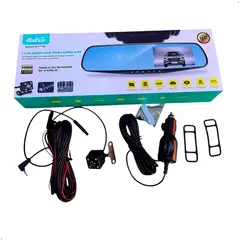 GENERICO - Retrovisor Espejo Con Cámara Frontal Y Retroceso + Cargador