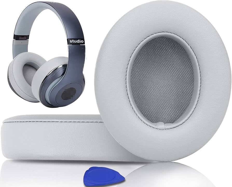 Almohadillas para audífonos Beats Studio 2.0 y 3.0 gris claro