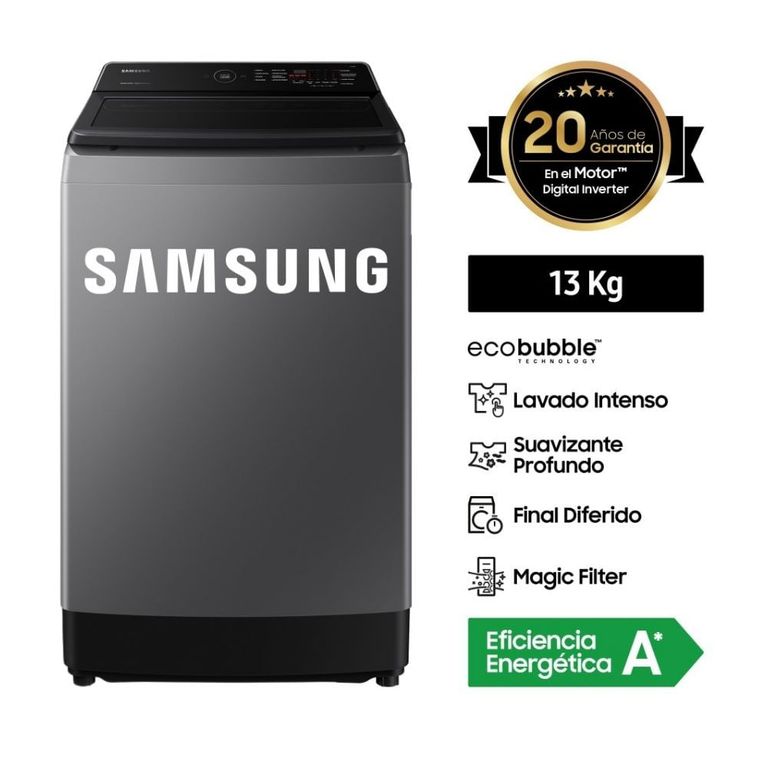 Lavadora Ecobubble 13KG WA13CG5441BDPE