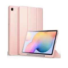 CASE - Funda Para Samsung Galaxy Tab S6 Lite 10.4 COLOR ROSADO SMART COVER