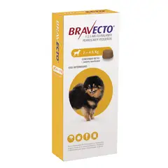 BRAVECTO - DE 2 - 4.5KG X 1 TABLETA MASTICABLE