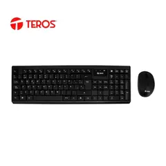 TEROS - Kit teclado y mouse TE-4071S inalámbrico 24GHz español