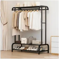 INSPIRA - Estante Organizador Ropa Perchero Negro