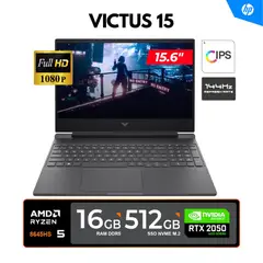 HP - Laptop Victus 15 / Ryzen 5 8645HS, 5.0GHz/ 16GB DDR5, 512GB SSD / Video RTX 2050 4GB