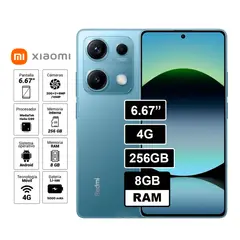 XIAOMI - Celular Redmi Note 14s 6,67 256GB 8GB RAM Cámara 200mpx - AZUL