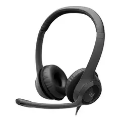 LOGITECH - AURICULARES ESTEREO ON-EAR CON MICROFONO H390 INTERFAZ USB-A COLOR NEGRO