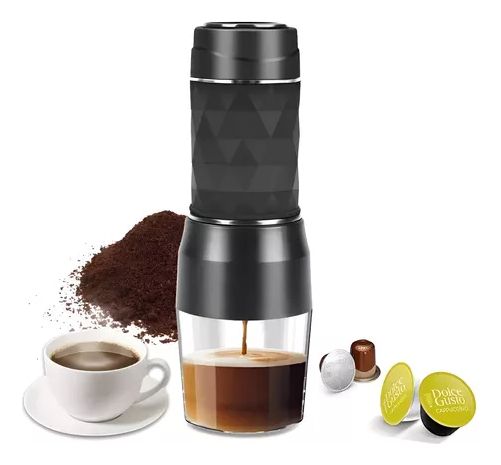 Cafetera Manual Portátil Mini Espresso Handheld Tres
