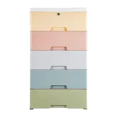 ANYHOGAR - Cajones De 5 Pisos Cocina Baño Closet Con Ruedas Y Llave