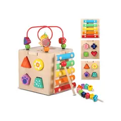 GENERICO - Cubo Montessori Explorador 8 en 1 para Bebé