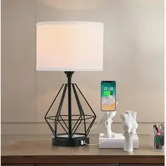 GENERICO - Lámpara de Mesa Black Led