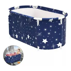 U BUY - Bañera Plegable Portátil Adultos Y Niños Balde Spa 120×55cm