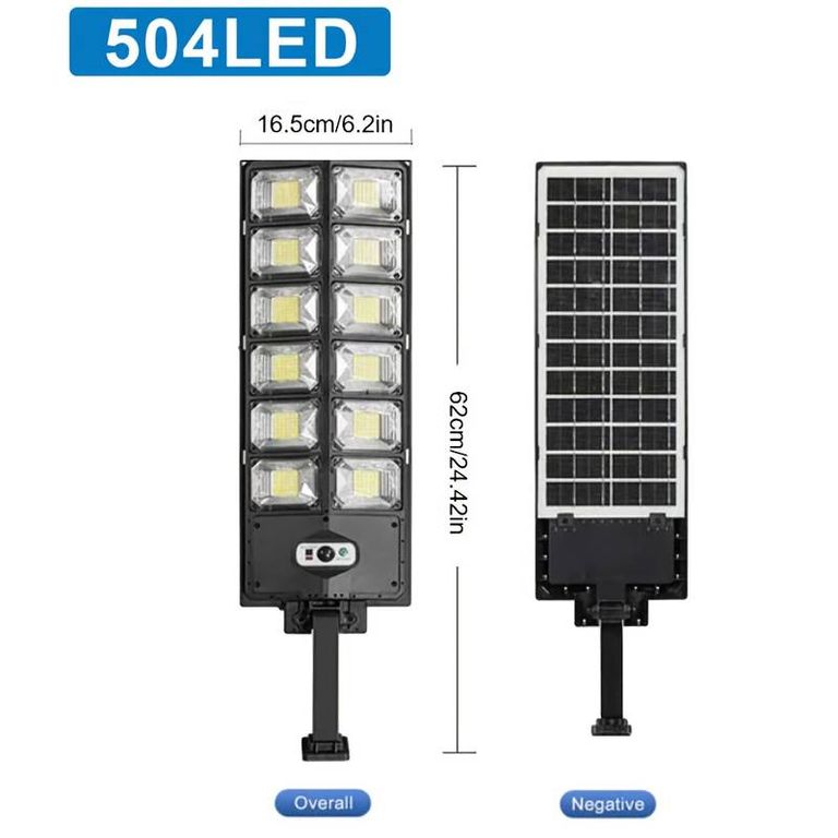 1 paquete de luces solares LED 504 superbrillantes para iluminación de jardín