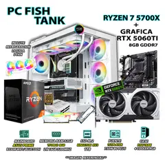 INTEL - Computadora PC Gamer RYZEN 7 5700X RAM 32GB SSD 1TB GRAFICA RTX 5060TI 8GB