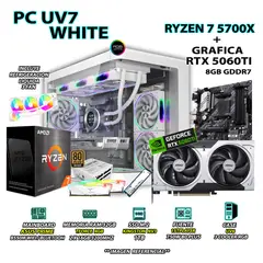 INTEL - Computadora PC Gamer RYZEN 7 5700X RAM 32GB SSD 1TB GRAFICA RTX 5060TI 8GB
