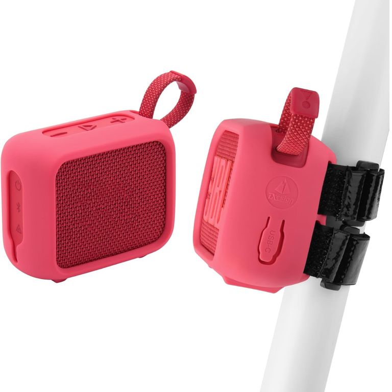 Funda Case De Silicona Con Correa Para Jbl Go 4 rojo